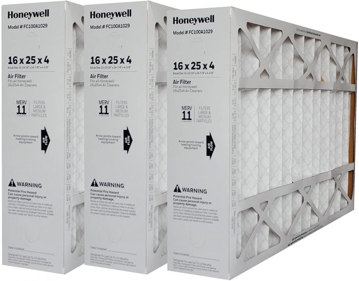 Épurair / Honeywell - Filtre plissé 16 x 25 x 5 (3 unités)